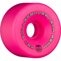 Rollerbones Team Logo Wheels 57mm 98a Pink