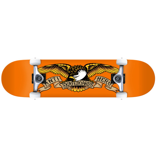 Anti Hero Complete Skateboard – Classic Eagle [Size: 7.75] [Colour: Orange]
