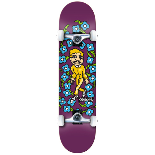 KROOKED Skateboards - Complete - Sweatpants Purple 7.75