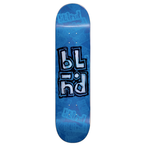 Blind OG Stacked Stamp Skateboard Deck - Blue / 8.25"
