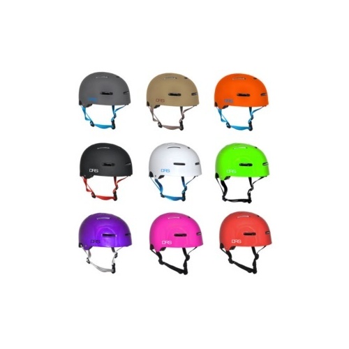 DRS Scooter Skate Bike Helmet - Certified / Small/Medium / White Gloss
