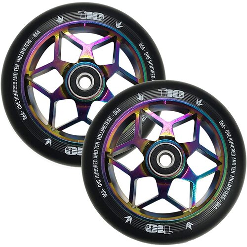 Envy 110mm Diamond Wheels [Colour: Oil Slick]