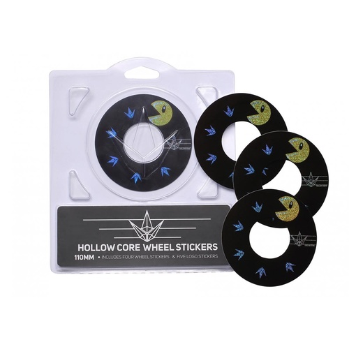 Hollow Core Wheel Stickers - Pacman / 110mm