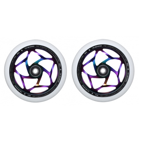 Envy Tri Bearing Scooter Wheel - 120mmx30mm / Neo/White