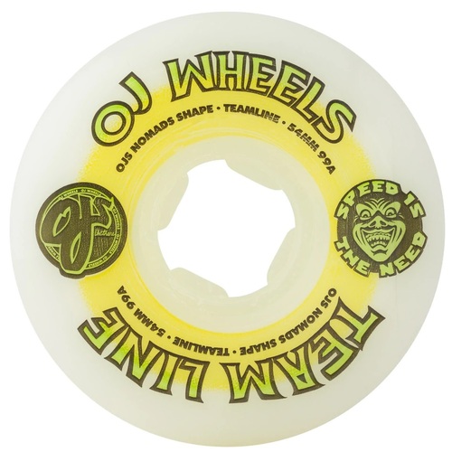 OJ Wheels - Team Line Original White/Yellow 99A 54mm