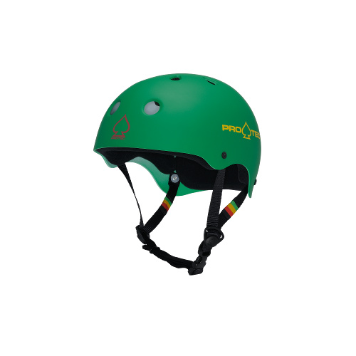 PRO-TEC Classic Skate Helmet - Rasta Green