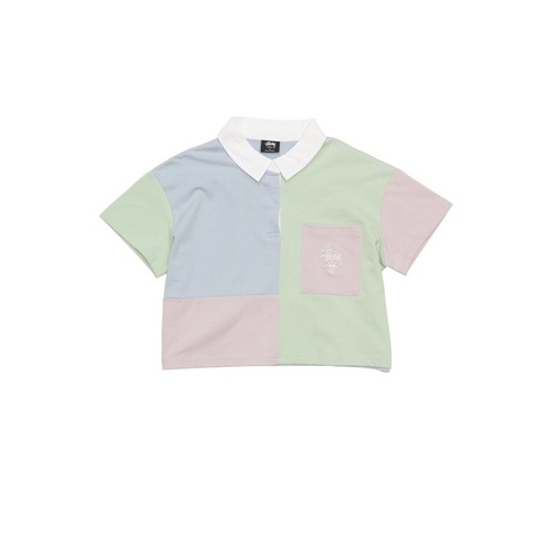 Stussy Splice Rugby Top [Colour: Powder Blue] [Size: 6]