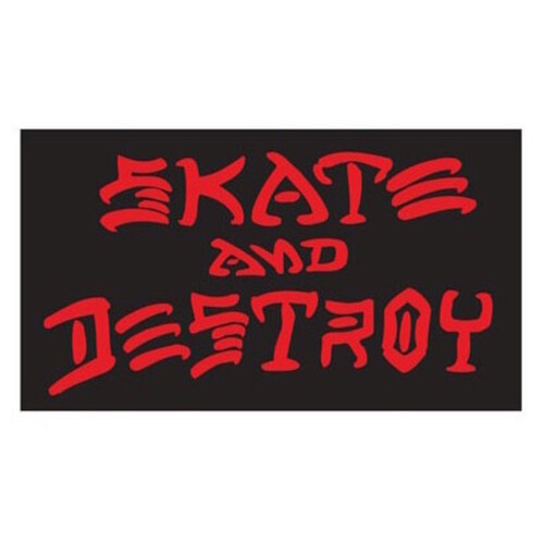 THRASHER Skate and Destroy sticker - Black