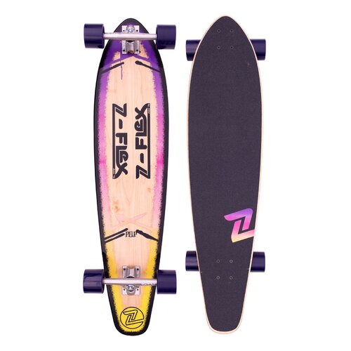 Z-Flex Complete Longboard Skateboard - P.O.P Purple / 39"