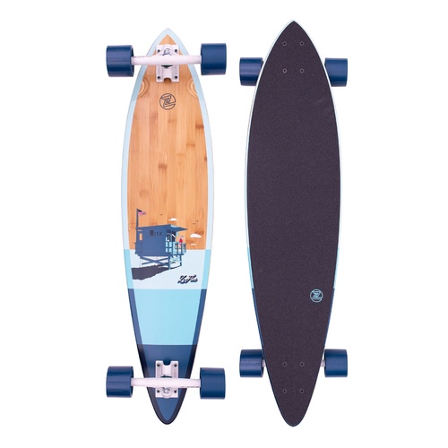Z-Flex Longboard Complete Skateboard - Bamboo Pintail 38"